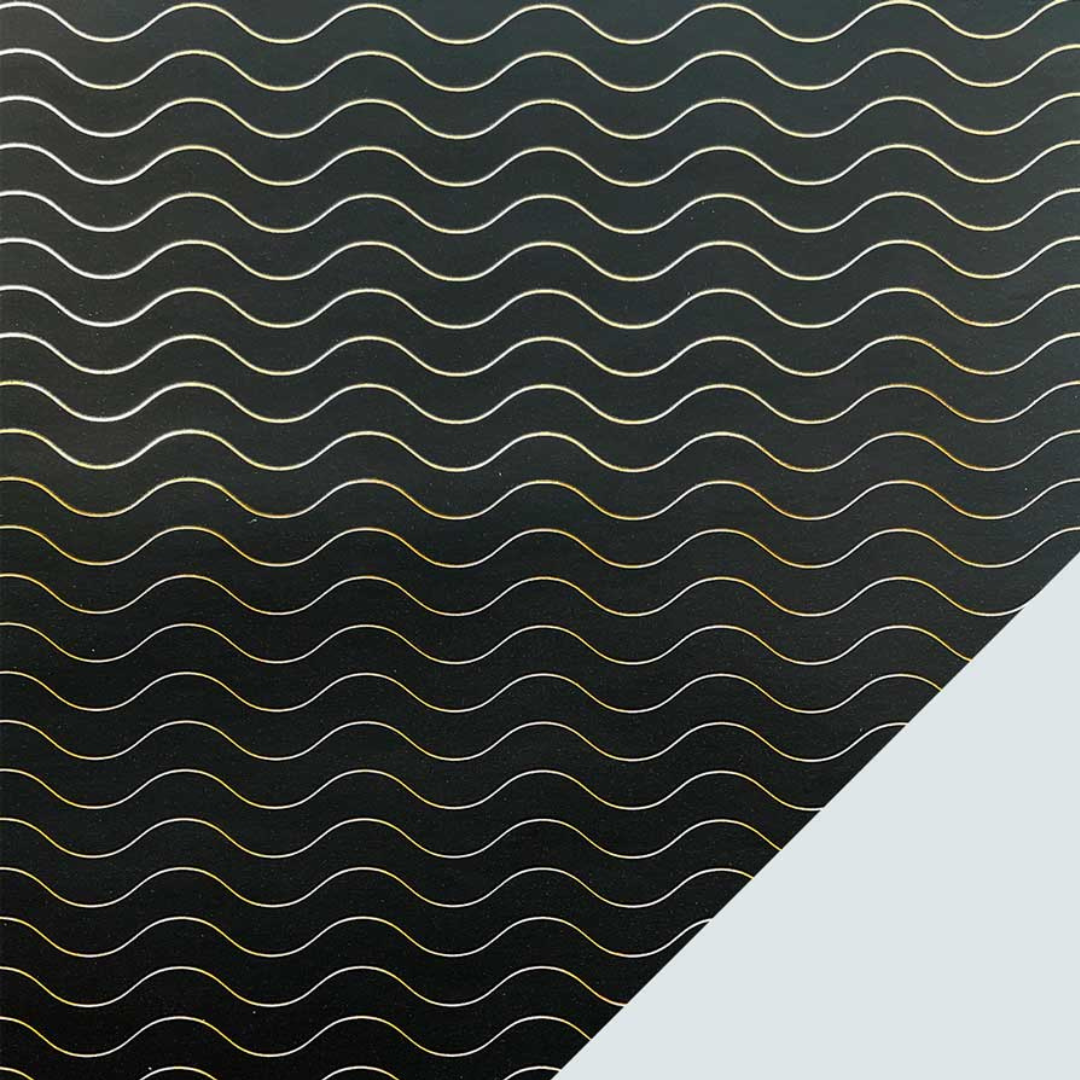 Gávupapír B55cm 120m Metallic Waves