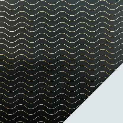 Gávupapír B55cm 120m Metallic Waves