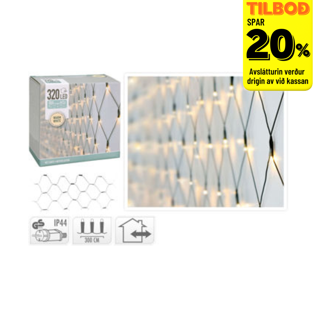 Ljósketa net 4kt 320LED