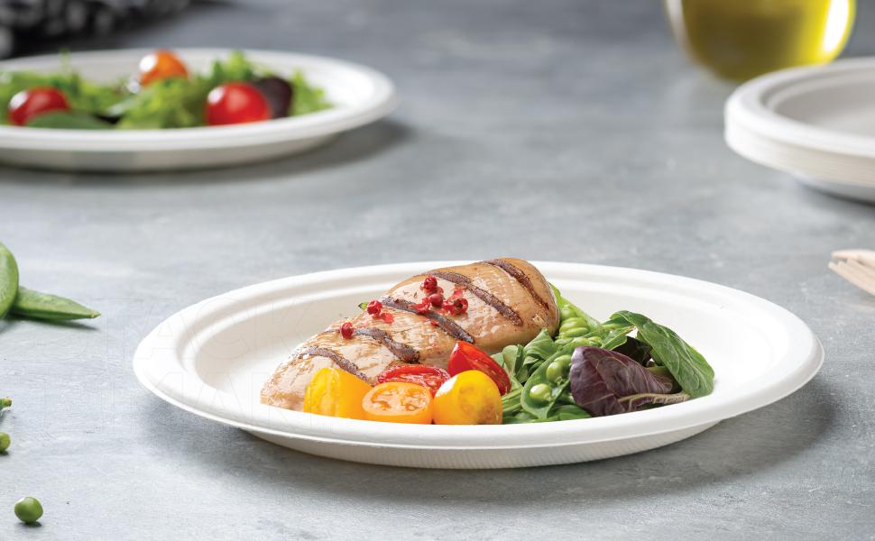 Duni Tallerkar Ø23cm 50stk Bagasse heimakompost