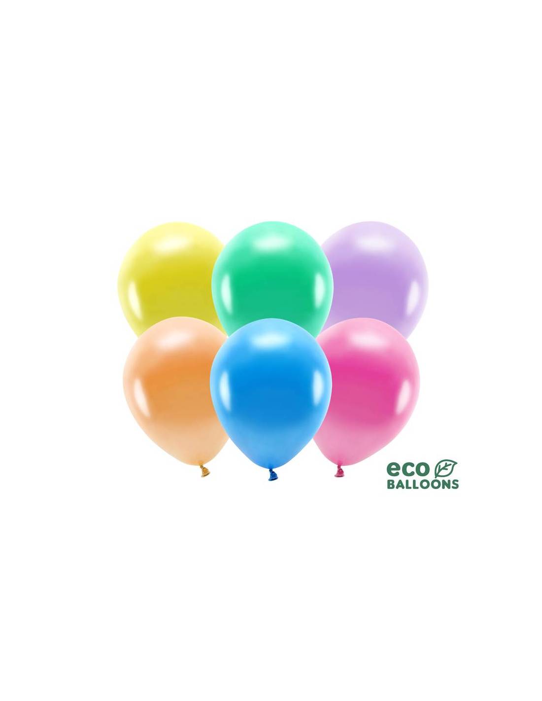 Ballónir ECO 30cm Metallik mix 100stk