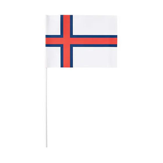 Hurráflagg papír 10stk A4 á pinni &quot;Merkið&quot;