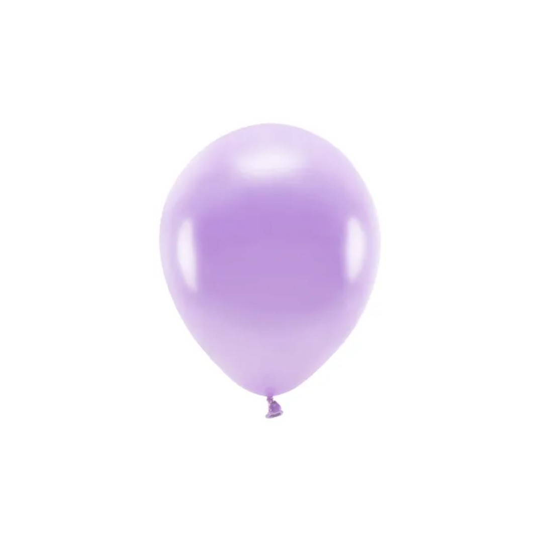 Ballónir ECO latex 30cm Metal Lilla 100stk