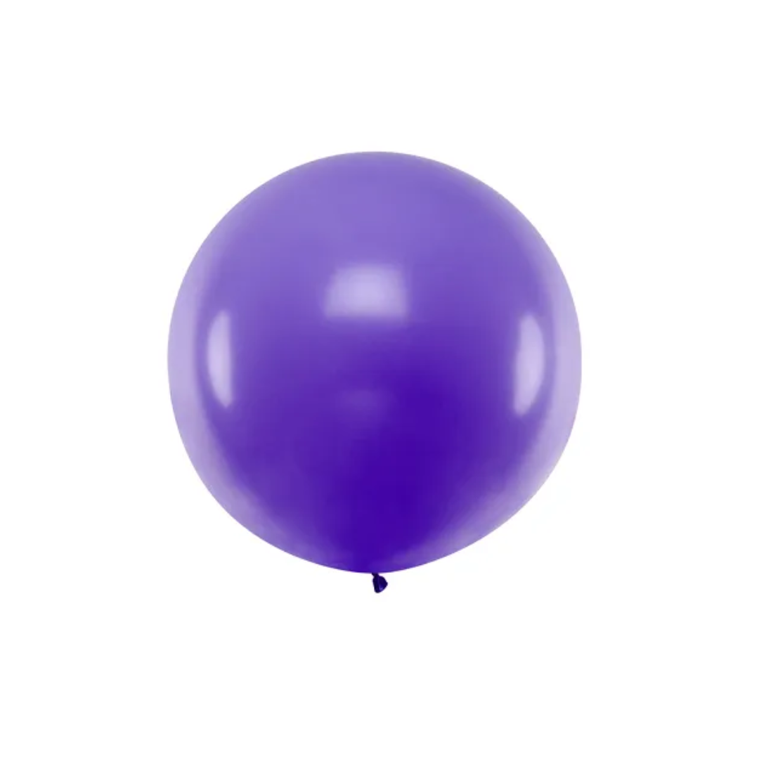 Ballón rund Pastel Lavendel Lilla 1m