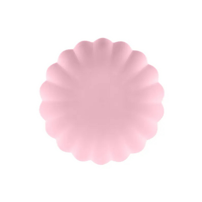 Tallerkar Plast Pink 22x22cm 4stk