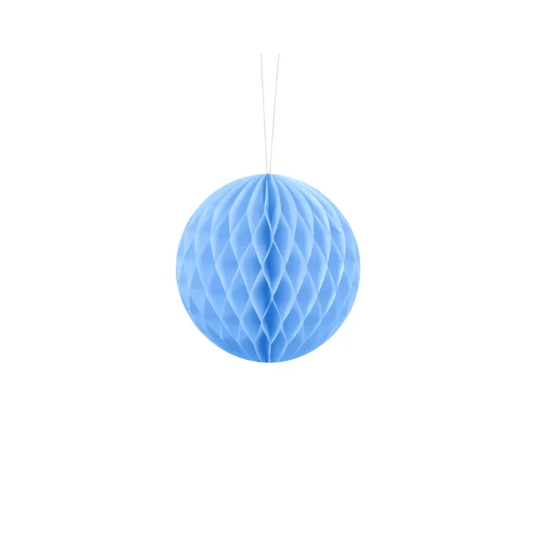 Honeycomb Ball Ljóst Blátt 10cm 1stk
