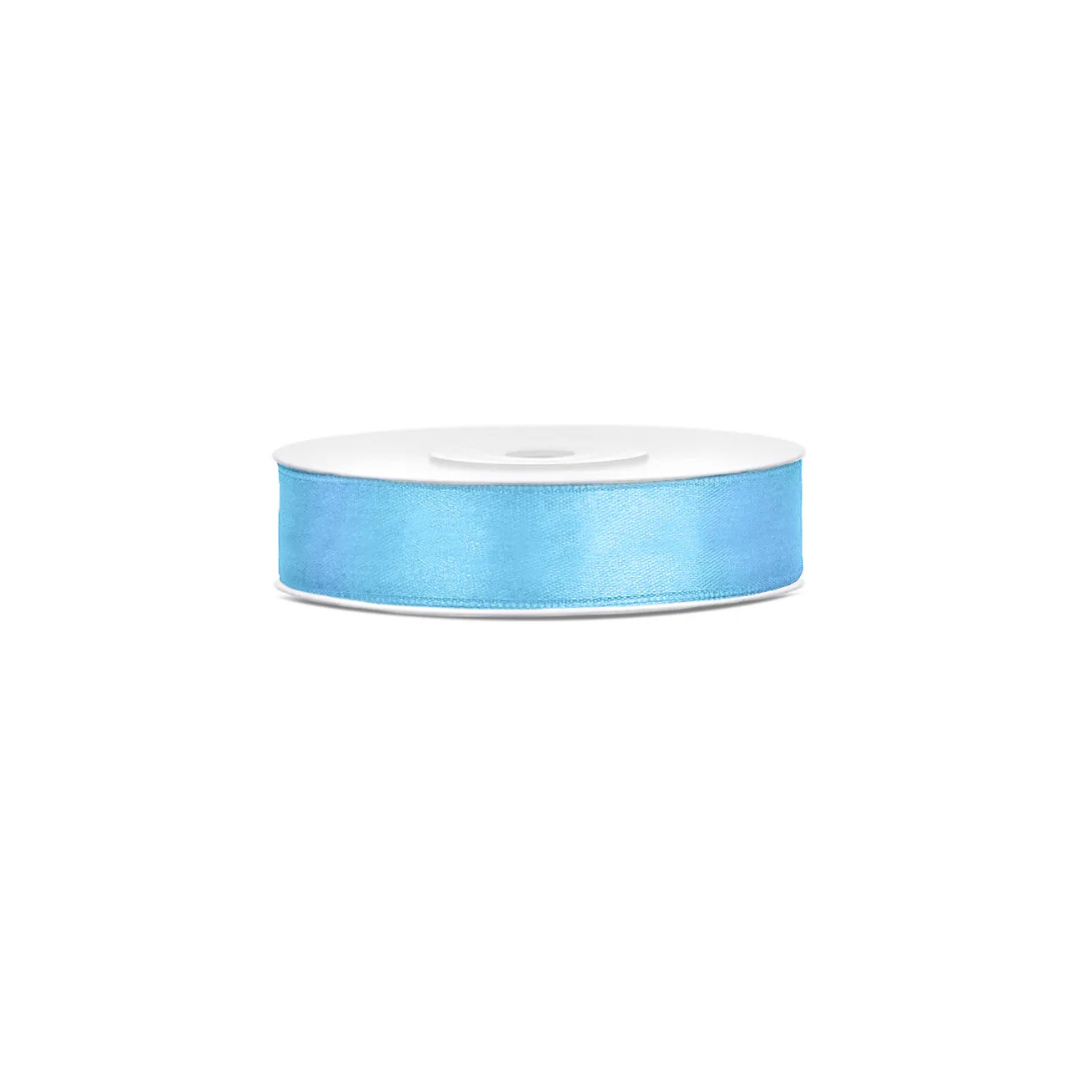 Satin band Ljóst blátt 12mm/25m