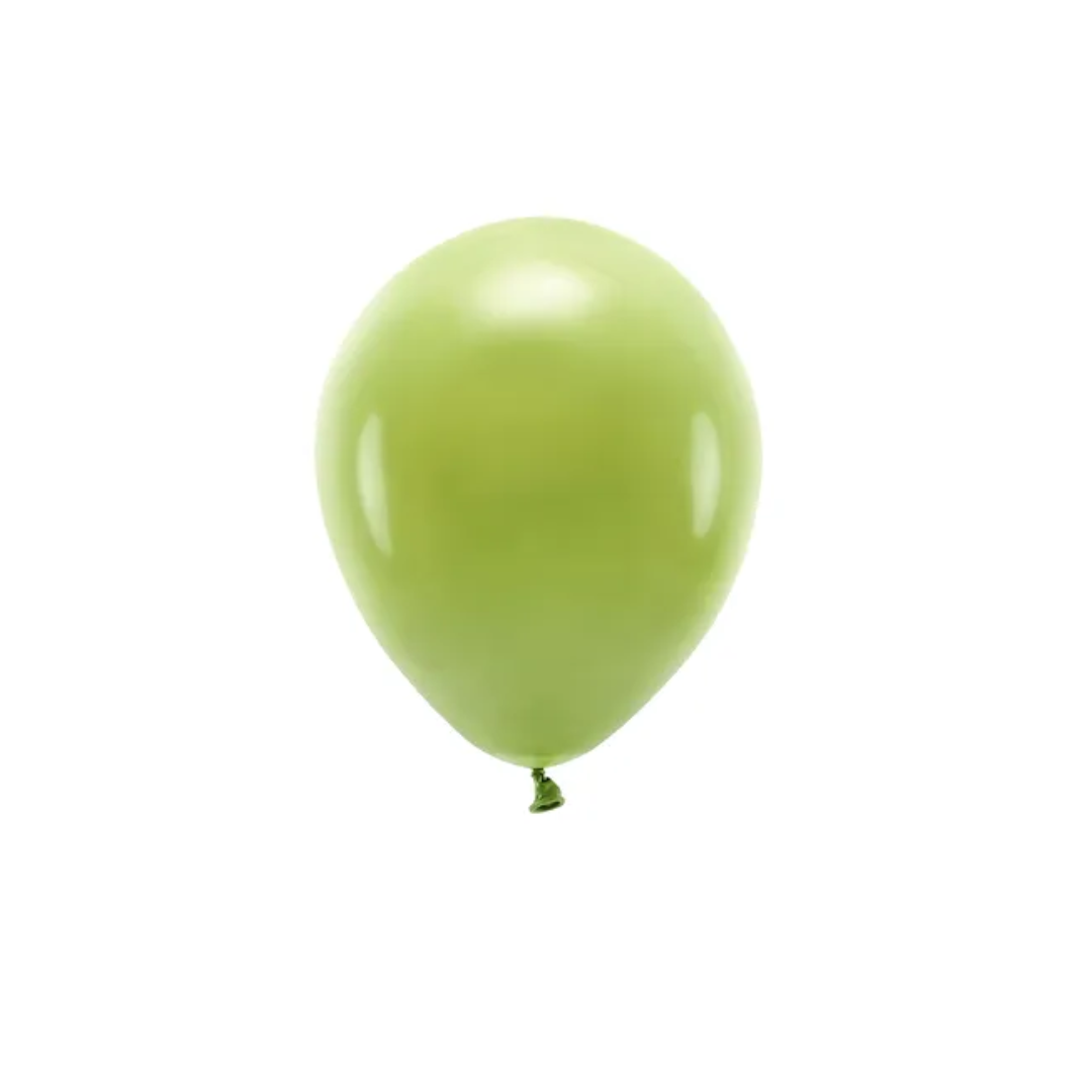 Ballónir ECO latex pastel Oliven 30cm 10stk