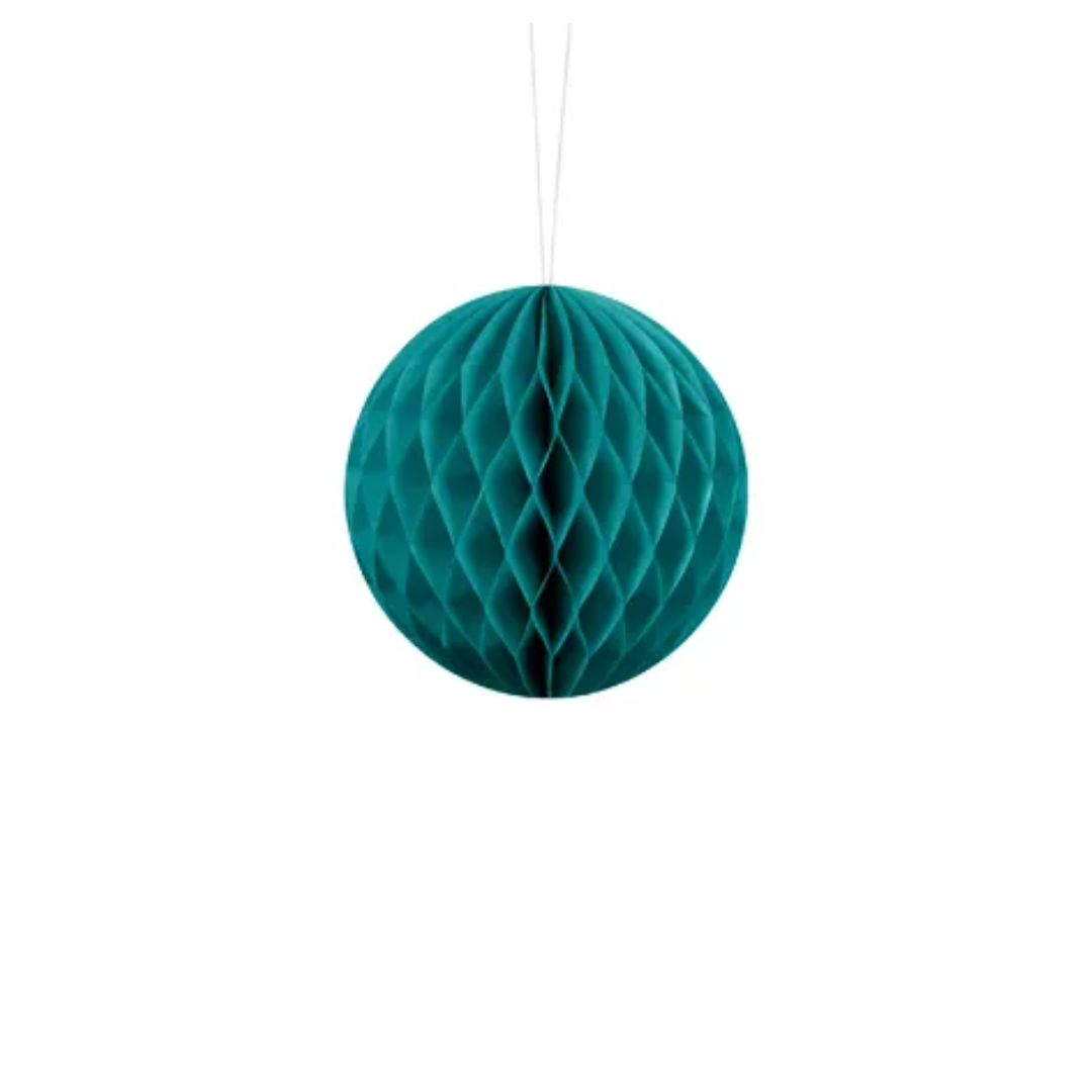 Honeycomb Ball Ocean Teal 10cm 1stk