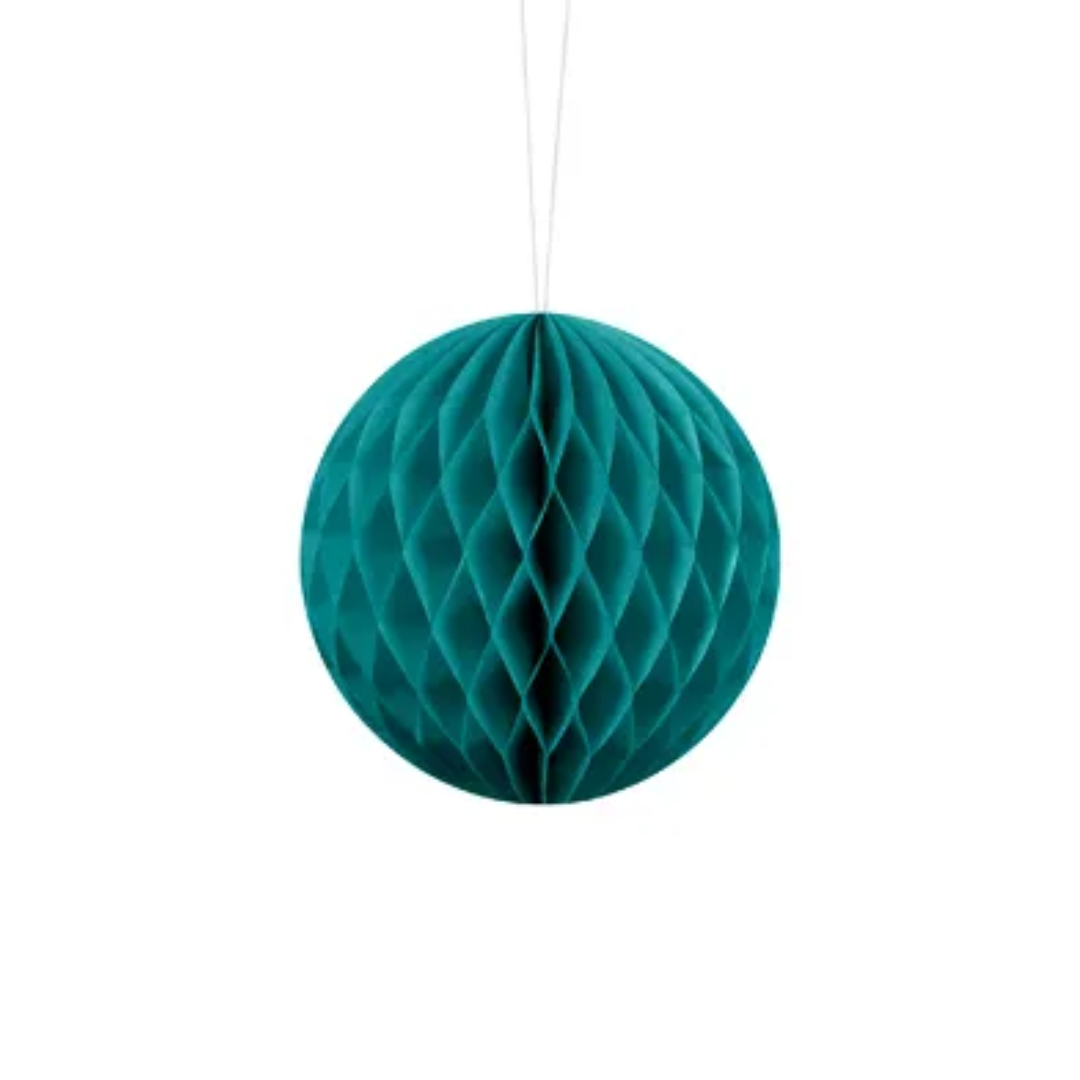 Honeycomb Ball Ocean Teal 20cm 1stk