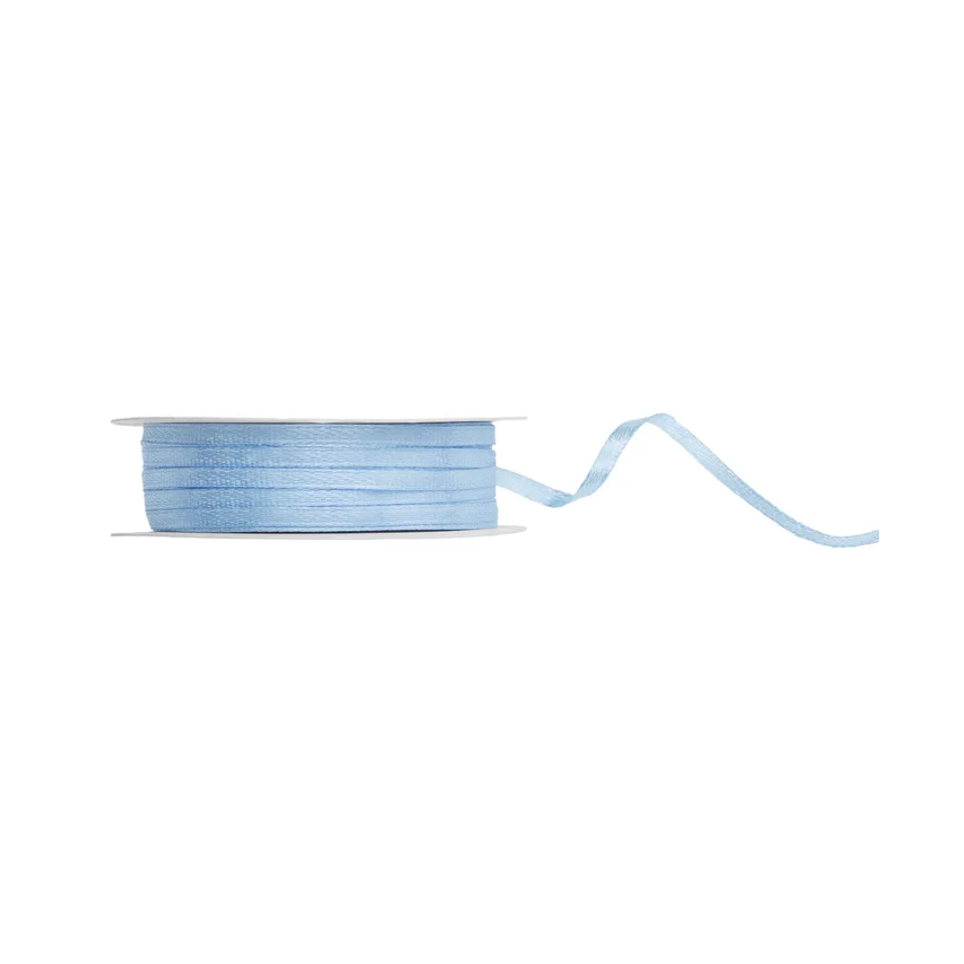 Satin band Ský blátt 3mm/50m