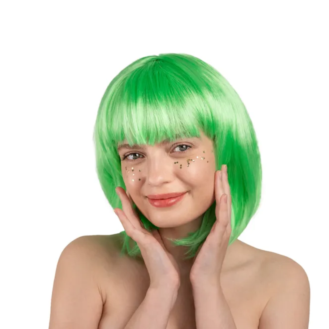 Parykk Neon Grønt