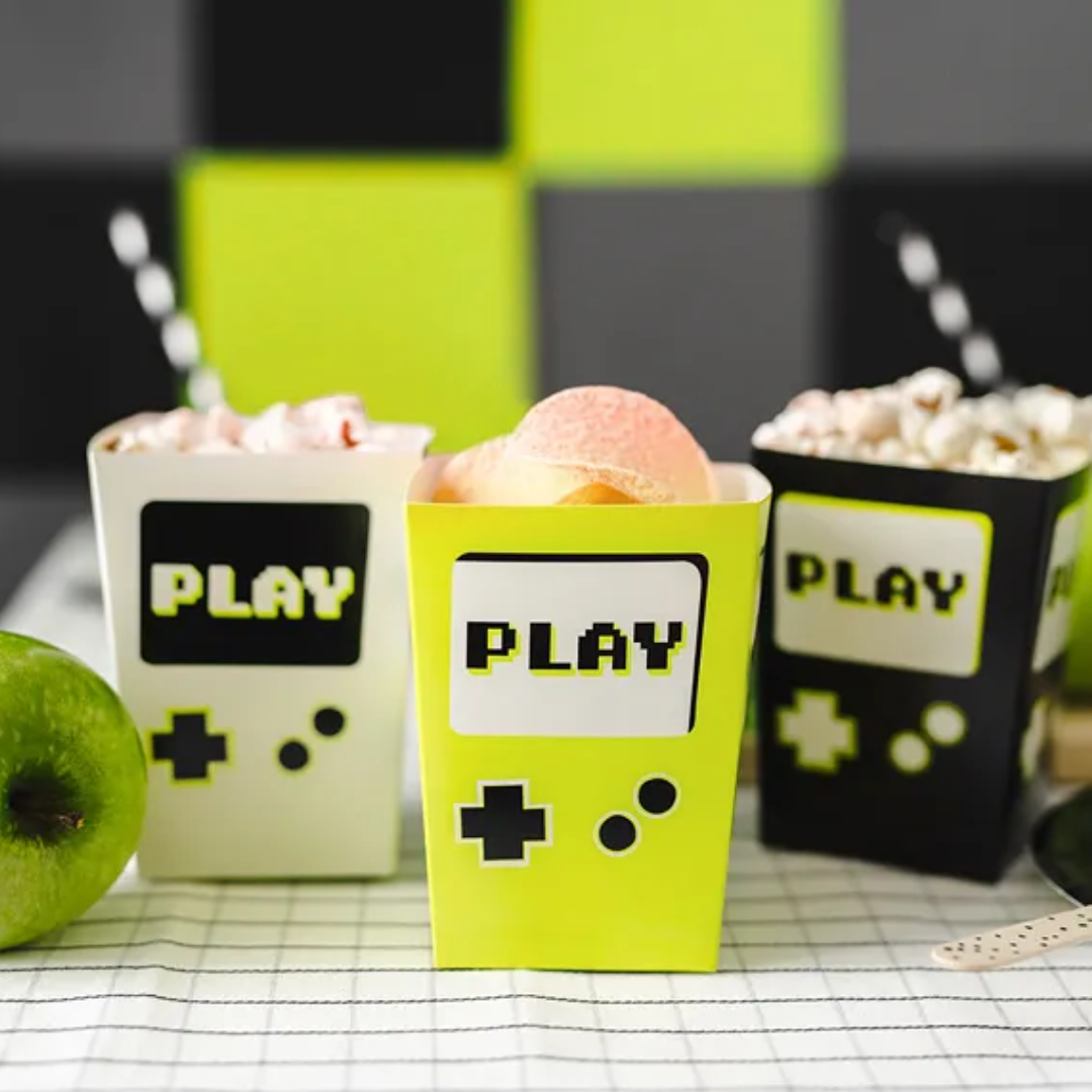 Ílat t/ poppkorn Gaming 7x7x12cm 6stk