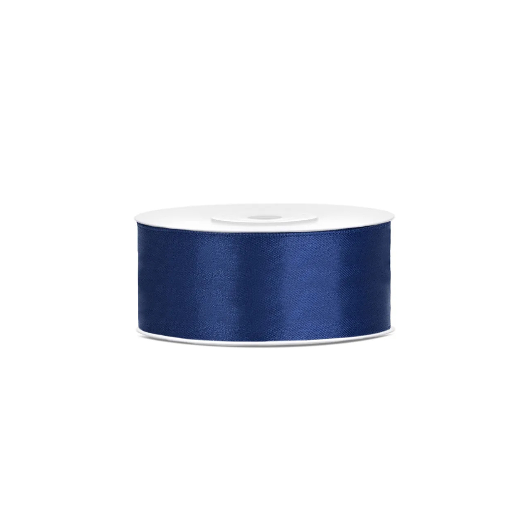 Satin band M. Blátt 25mm/25m