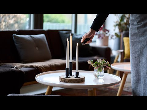 Duni LED Antikkljós v/løð.10stk Ø23 H278mm Heit hvít