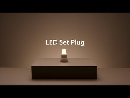 Duni sett v/4 LED miniljós marglitt 7x4cm