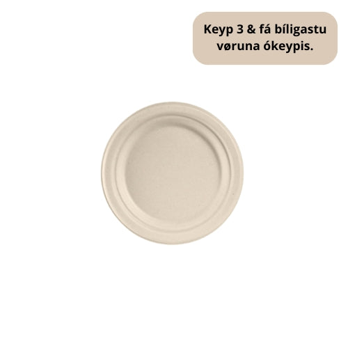 Duni Tall. 18cm Bagasse Heimakompost 50stk|Kart/8