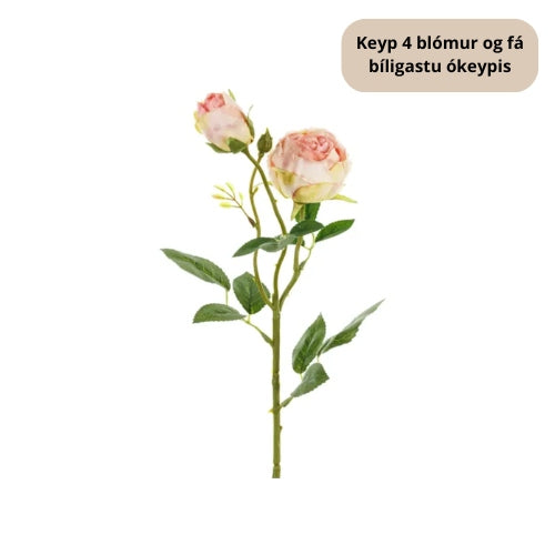 Party Deco Blómur rosa pink 55 cm