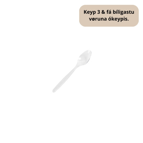 Teskeið Krystal 12,5cm Fleirnýtis PS 50stk|20ka