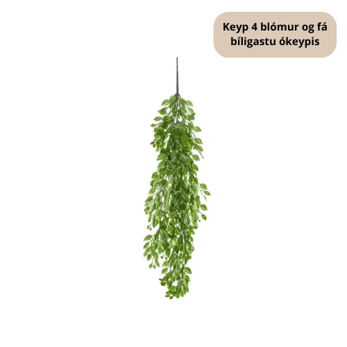 Party Deco eftirgjørd bløð grøn 100cm
