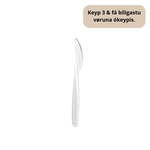 Knívar Krystal 18cm Fleirnýtis PS 50stk|20kar