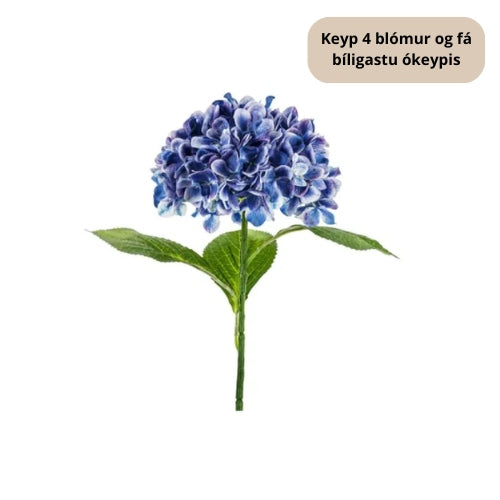 Party Deco Hortensia navy blátt 69cm
