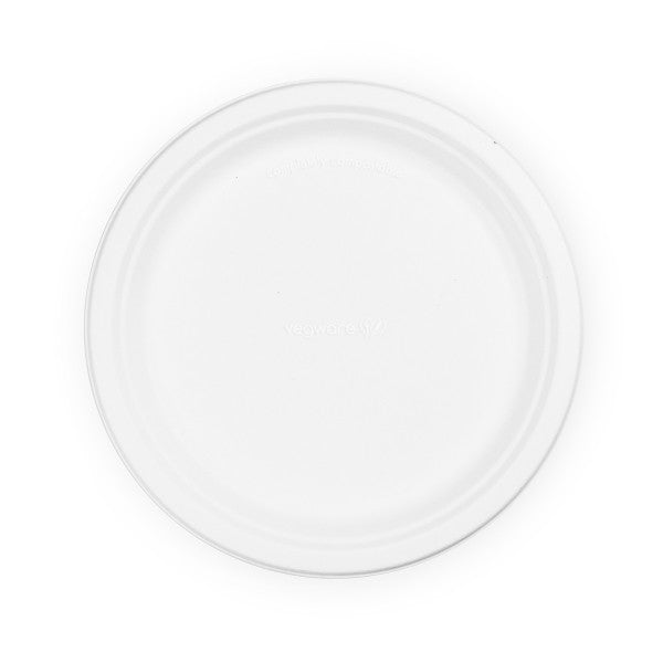 Tallerkar Ø23cm 25stk Bagasse